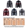 thumbnail image 2 of Frontwalk Mens Full Zip Cardigan Sweater with Pockets Slim Fit Contrast Color Knitted Zip Up Sweater Outerwear with Pockets, 2 of 4
