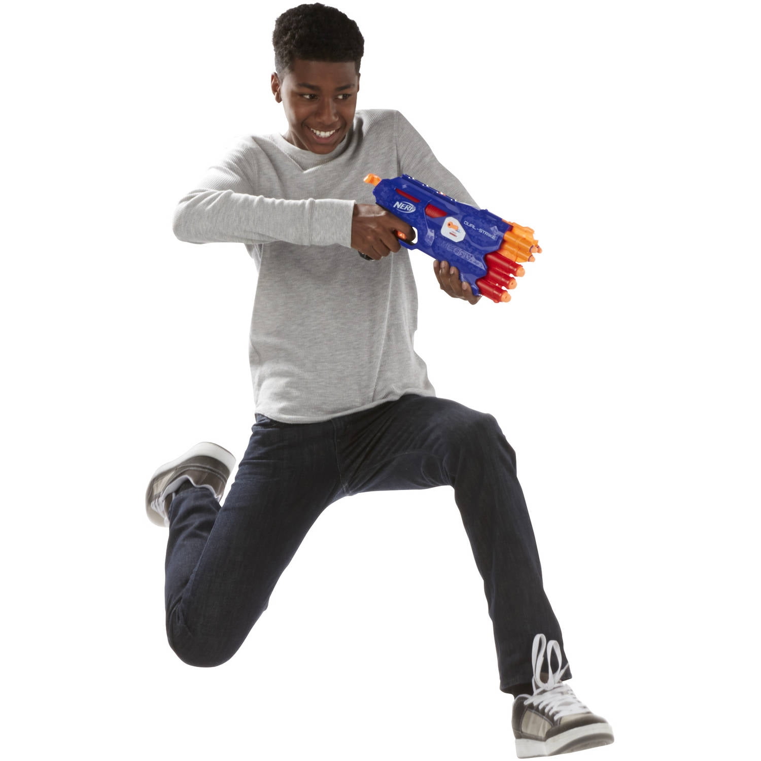 Nerf N-Strike Elite Mega - Dual-Strike - Hasbro - B4620 em Promoção na  Americanas