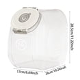thumbnail image 2 of 10lb Food Storage Canister with Airtight Seal Measuring Cup Easy Portioning Ideal for Cats Dogs Dry Food, 2 of 6