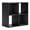 Black, variant on SONGMY Modern 4 Cube Storage Organizer or Bookcase, Natural Brown
