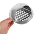 thumbnail image 3 of OUNONA Cache-Vent Rond en Acier Inoxydable pour Ventilation et Fumée d'Échappement 1Pcs, 3 of 4