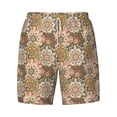 thumbnail image 4 of Lsque Mens Swim Trunks Mandala Pattern - Bathing Suit Compression Liner - Beach Swim Shorts Swimwear - (S-3XL) - Stretch Quick Dry -Large, 4 of 9