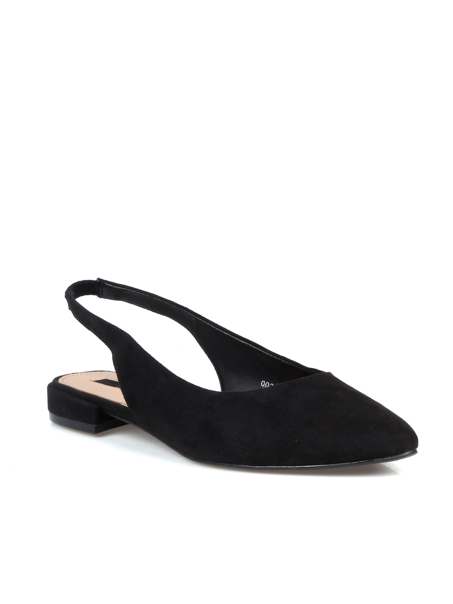 black flat mule sandals