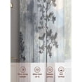 thumbnail image 6 of Watercolor Forest Sheer Curtains 84 Inch Length 2 Panels Set, Vintage Mountain Branches Tree Voile Window Treatment Rod Pocket Curtains Sheers Drapes for Bedroom/Living Room/Kitchen 52"x84"x2, 6 of 7