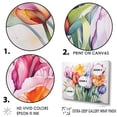 thumbnail image 3 of Designart "Colorful Tulip Array" Tulips Floater Framed Canvas Prints, 3 of 5