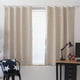 thumbnail image 5 of Cortina Deco 4pcs 100x130cm Full Blackout Shading Stars Gancho Ojal Beige Ehuebsd Libre de BPA, 5 of 5