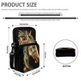 thumbnail image 6 of Chririnla Cross Body Bags Abstract Art Horse, 2 Zippers Crossbody Purse for Travel, Elastic Polyester with Compartments Cell Phone Messenger Bag, 6 of 7