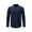 Navy, variant on Fengactive Men's Casual Button-Down Shirts Long Sleeve Business Stand Collar Half Open Shirt