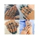 thumbnail image 3 of Set De 15 Anillos Piedra Negra Gótico Tribal, 3 of 4