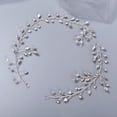thumbnail image 2 of Tocado de cristal nupcial con diamante de agua para mujeres y niñas, tocado de dama de honor nupcial (35 cm) (plata), 2 of 4