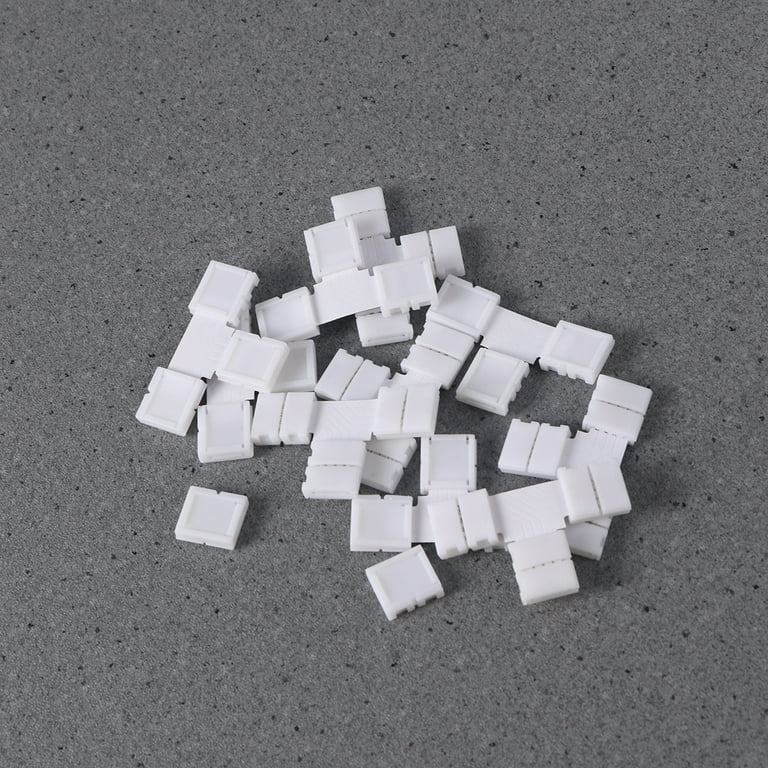 Lihe 10pcs LED Light Strip Corner Connector T Shape Angle Corner Connector with 2pcs RGB 5050 Clasps