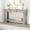 Gray, variant on 54" Console Table with Drawers & Open Shelf – Farmhouse Sofa Table for Entryway, Hallway & Living Room