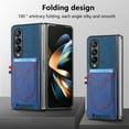 thumbnail image 6 of ELEHOLD Leather Wallet Case for Samsung Galaxy Z Fold 4 Case with Card Holder, Premium Leather Protective Cover Full Body Slim Lightweight Case for Samsung Z Fold 4 5G,Blue, 6 of 7