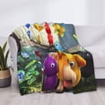 thumbnail image 6 of Lsque Pikmin Print Flannel Throw Blanket, Ultra-soft Blanket for Bed, Couch, Car, Hypoallergenic Anti-pilling blanket-80"x60", 6 of 8
