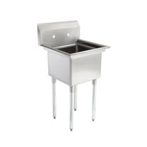 20 in. x 22 in. Stainless Steel One Compartment Sink with 14 in. x 16 in. Bowl. NSF