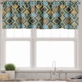thumbnail image 3 of Ambesonne Geometric Valance & Curtain, Bullseye Modern Mosaic, 55"x24", Multicolor, 3 of 6