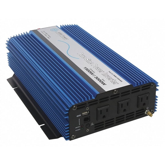 AIMS Power 1500W Pure Sine Power Inverter 48VDC to 120VAC for Homes, Cabins, and other systems using 48 Volt Batteries.