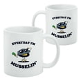 thumbnail image 2 of Everyday I'm Musselin' Mussel Hustling Funny Humor White Mug, 2 of 4