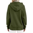 thumbnail image 6 of Fleece Hoodie for Women Ghalytn Pullover Sweatshirt - Casual Loose Fit Top with Pockets, 6 of 9