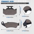 thumbnail image 3 of Pastillas de freno SOLLON delanteras y traseras para Suzuki Kawasaki, 3 of 7