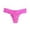Hot Pink, variant on Women's Underwear Lace Embroidery Flower Transparent Seamless Briefs Low Waist Thongs Breathable Panties Size: M White