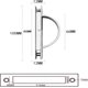 thumbnail image 2 of 4pcs 180 Rotatable Recessed Door Handle Concealed Tatami Handles 85mm, 2 of 4