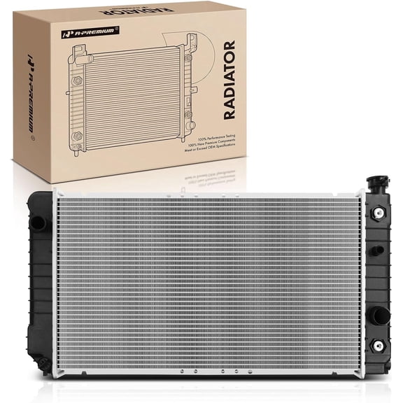 A-Premium Engine Coolant Radiator with Transmission Oil Cooler Compatible with Chevrolet S10 Blazer & GMC S15 Jimmy, Sonoma & Oldsmobile Bravada 4.3L, Automatic Trans, Replace# 52450021, 52450022