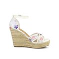 thumbnail image 3 of BLISSFUL STEP Women's Espadrille Wedge Heel Wedge Sandals Purple 5.5, 3 of 7