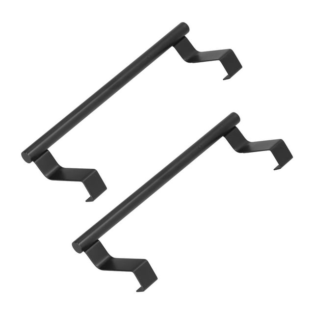 Toallero Colgante De 2 Piezas, Material Metálico Para Colgar, Sin Necesidad De Perforar, Ahorra Espacio, A Prueba De Agua Y Polvo, Toallero Negro De Uso Generalizado Para