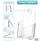 thumbnail image 5 of Soporte para folletos Viymgit, 6 unidades, acrílico, 10 cm, transparente, 5 of 6