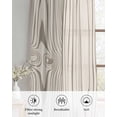 thumbnail image 6 of Farmhouse Vintage Sheer Curtains 39 Inch Length 2 Panels Set for Living Room/Bedroom, Summer Country Retro Wooden Grain Kitchen Curtains Grommet Semi-Sheer Curtains Window Treatments 27.5"x39"x2, 6 of 7