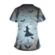 thumbnail image 5 of Tops Cortos para las Mujeres, Halloween Impreso en Cuello en V con Bolsillo, Moda Casual Manga Corta, 5 of 5