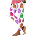 thumbnail image 2 of Under $5 PEONAVET Easter Womens Leggings Casual Yoga Pants with Tummy and Control Seamless High Waist Workout Butt Lifting Leggings Pants - Summer's Top Trends, 2 of 4