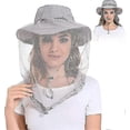 thumbnail image 1 of Mosquito Head Net Hat - Bug Cap Upf 50+ Sun Protection With Hidden Netting For Beekeeping Hiking Men & Women FGC, 1 of 5