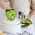 thumbnail image 2 of lightgreen Lemon Oven Mitts Heat Resistant - Soft Lining Silicone Mini Oven Mitts with HangingLoop, Kitchen Oven Gloves Heat Resistant 500℉ for Cooking Baking Microwave, 2 of 7