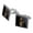 Silver, variant on Grim Reaper Dead Death Fantasy Square Cufflink Set - Silver or Gold