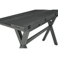 thumbnail image 2 of McKayla Flip Top Table in Distressed Washed Gray Finish Solid Wood and Veneers, 2 of 7