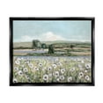 thumbnail image 2 of Stupell Industries Rural Flower Meadow Countryside Flowing Streams View Painting Metallic Gold Floating Framed Canvas Print Wall Art, Design by Sally Swatland, 2 of 5