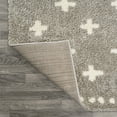 thumbnail image 5 of JONATHAN Y MOROCCAN HYPE 2 x 8 Runner Rug, Cristo Berber Geometric Shag - Gray/Ivory, MOH403B-28, 5 of 8