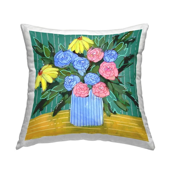Stupell Industries Modern Style Blooms Decorative Printed Throw Pillow Design by Regina Moore .