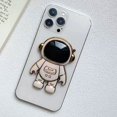 thumbnail image 3 of 6D Plating Astronaut Mini Phone Stand, Shiny Astronaut Folding Phone Bracket, Creative Cute Self-Adhesive Phone Holder for All Phones, 3 of 5