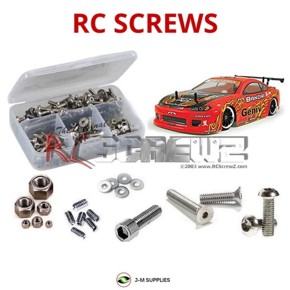 RCScrewZ Stainless Steel Screw Kit ftx007 for FTX Banzai Drift 1/10th #FTX5529 RC Car | SET