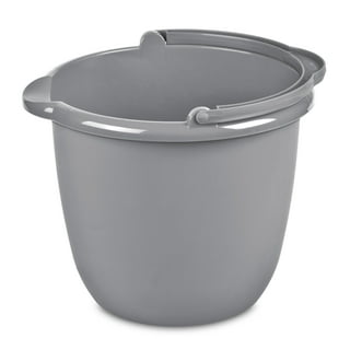 2 Gallon Bucket Pail With Lid & Handle White PP. Plastic BPA Free Food  Grade Multi Purposes Square Storage Container Tear Tab Lid And Galvenized  Steel