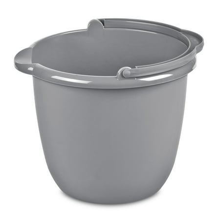 Sterilite 10 Qt. Spout Pail Classic Titanium