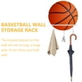 thumbnail image 4 of Miangastore 2 Pcs Présentoir Mural de Basketball Étagère en Métal Support de Soccer Multi-Usage Porte-Balles Étagère à Balles, 4 of 8