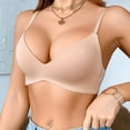 thumbnail image 2 of CHENHANN Women's Thin Cup Wireless Bra Breathable Lightweight Summer Underwear 70B, 2 of 4