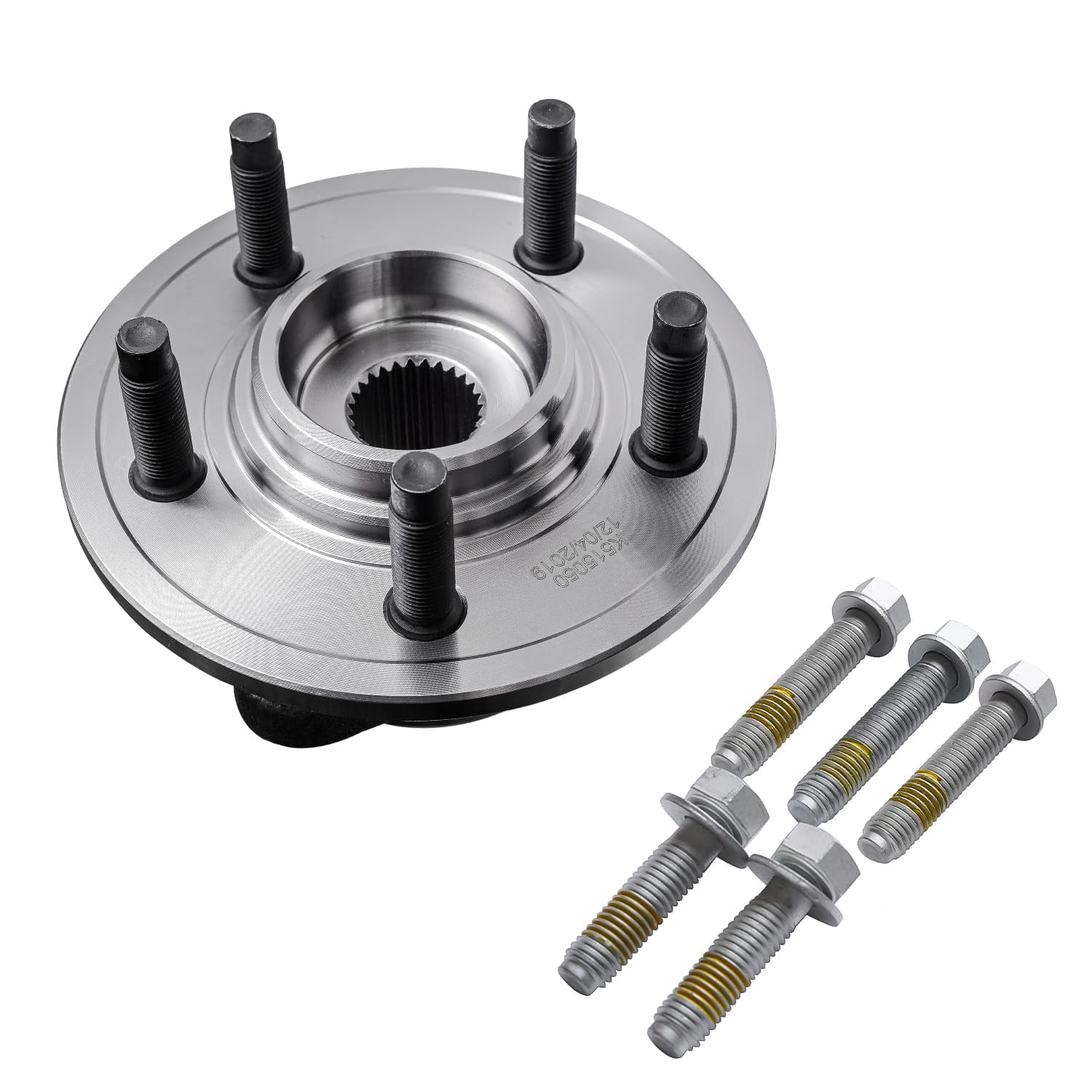 Detroit Axle - Front Wheel Bearing Hubs for 2002-2005 Ford Explorer Mercury Mountaineer Lincoln Aviator, 2002 2003 2004 2005 Replacement Wheel Bearing and Hubs Assembly Set
