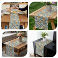 thumbnail image 4 of Table Runner Dresser Scarves 60 Inch Long,Boho Botanical Flowers Art Linen Dining Table Runners, 4 of 9