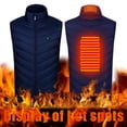 thumbnail image 4 of USB Heated Vest for Men and Women Rechargeable Battery Powered Thermal Jacket Outdoor Winter Sports Gear, 4 of 6