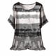 thumbnail image 2 of Puntoco Liquidación de blusas cortas para mujer, blusa de manga corta con estampado de moda para mujer, camiseta de cuello redondo, 2 of 5